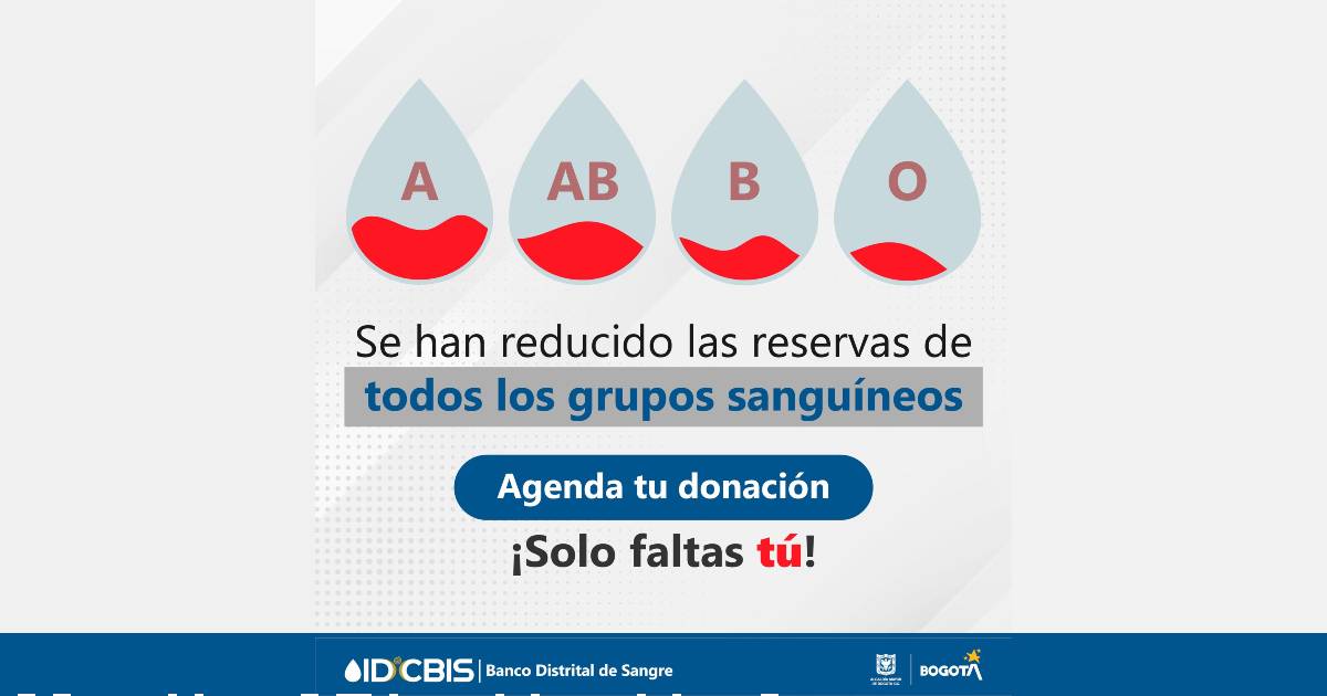 Puntos de donación de sangre en Bogotá habilitados en enero de 2023 