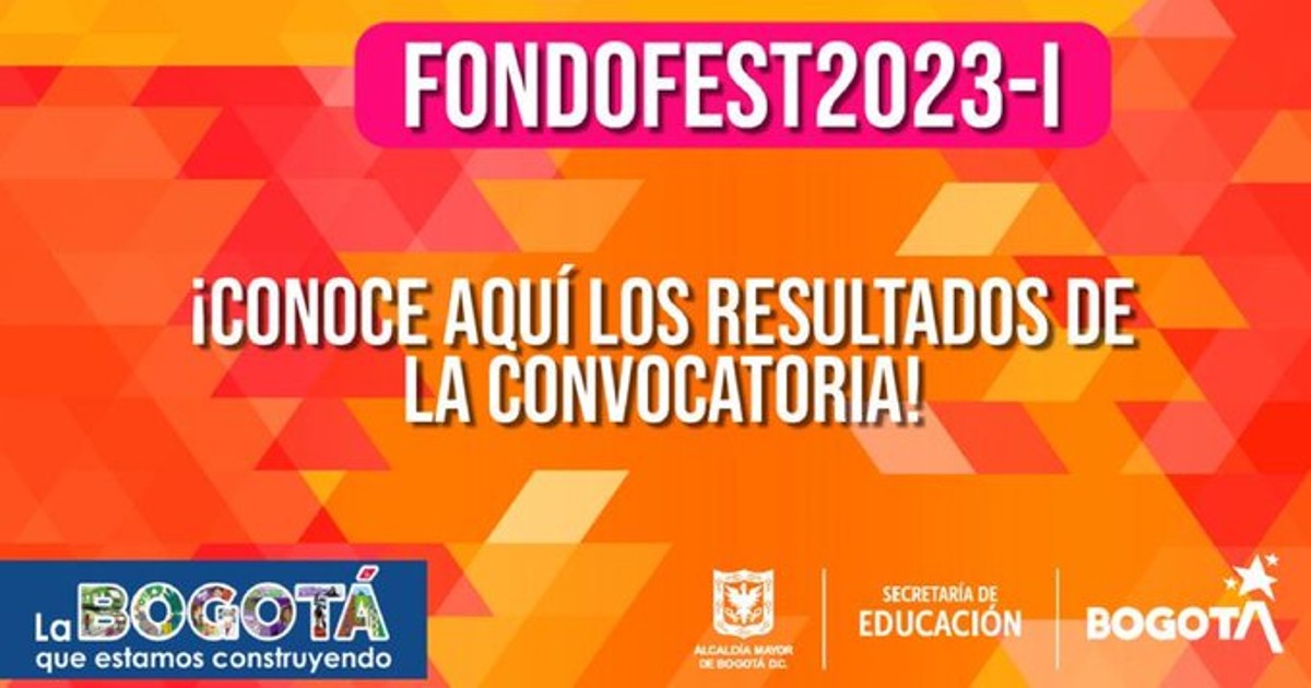 Resultados definitivos de la convocatoria de Fondo FEST 2023-1 