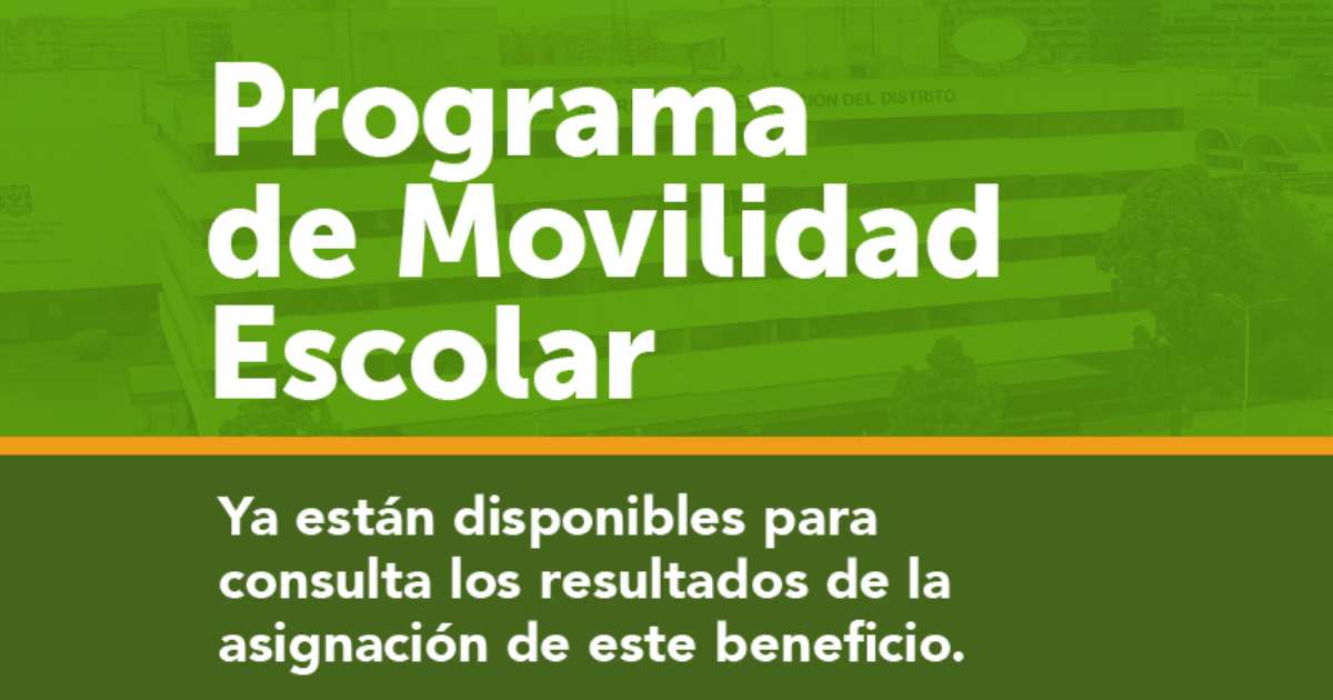 Pasos para consultar resultados del beneficio Movilidad Escolar 2023