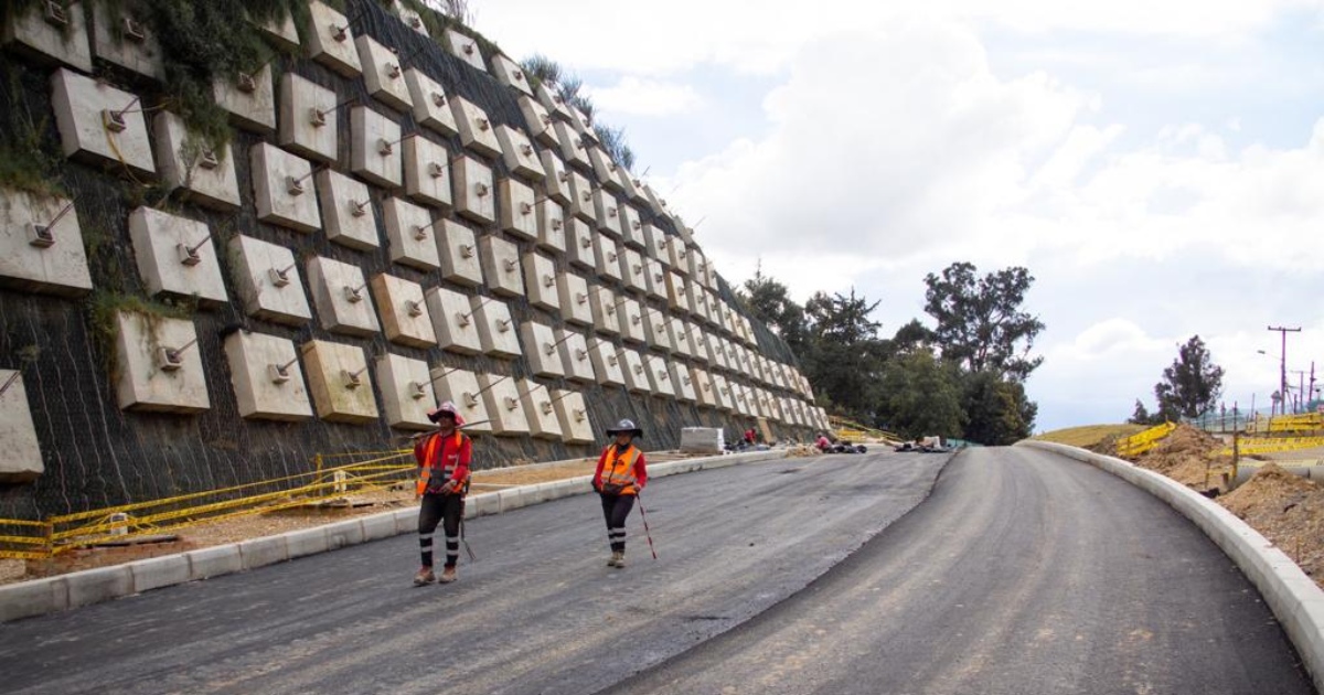 Avance de obras de la Avenida El Rincón, clave para movilidad en Suba