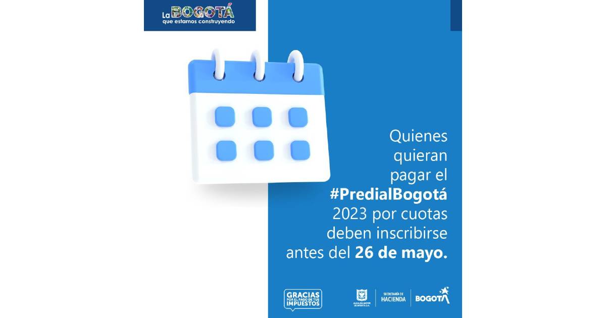 Hasta cuándo hay plazo para solicitar pago de predial 2023 por cuotas