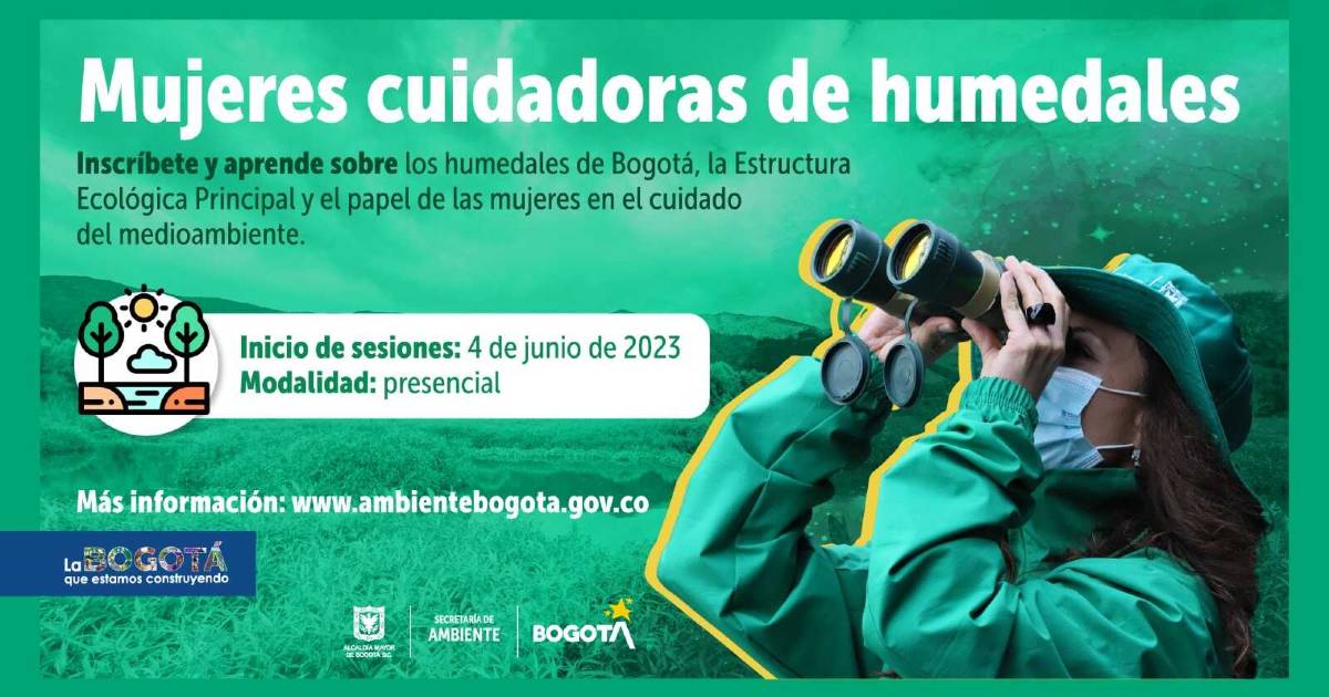 Cómo inscribirse a convocatoria Mujeres cuidadoras de los humedales 