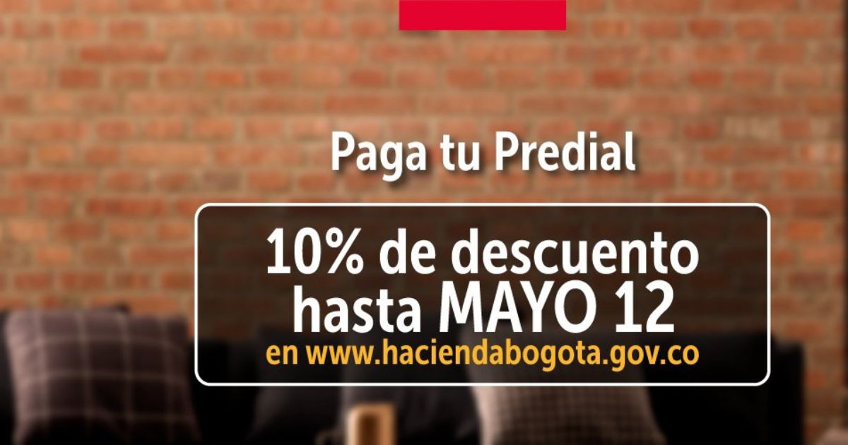 Hasta el 12 de mayo puedes pagar el impuesto predial con descuento 