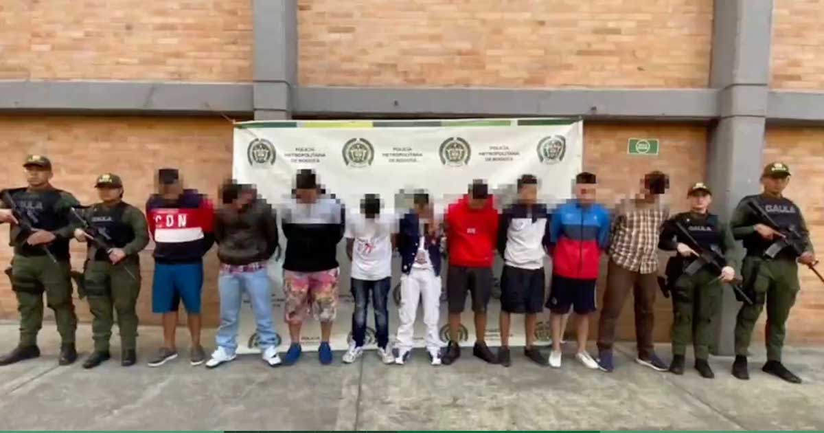 Operativo en Video Capturados Los Gadiel por hurtos extorsivos