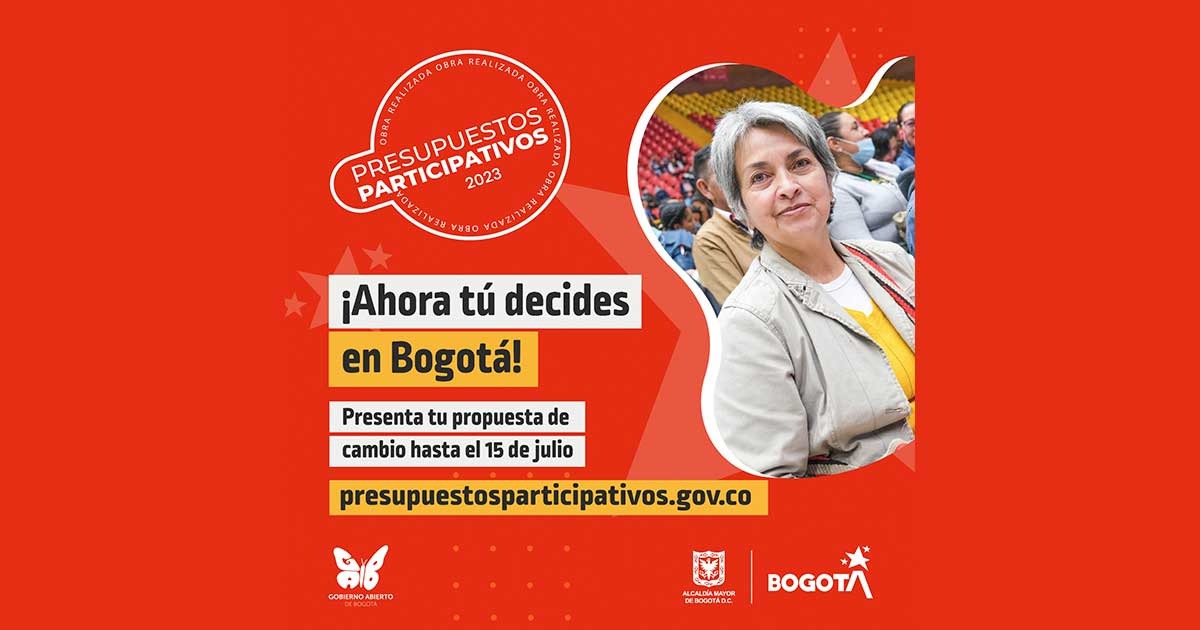 Promoción de presupuestos participativos Bogotá