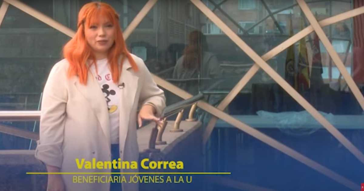 Valentina Correa es una de las 16.000 beneficiarias de Jóvenes a la U