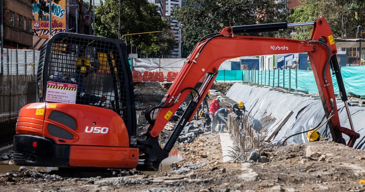 Obras de la Primera Línea del Metro en la localidad de Chapinero