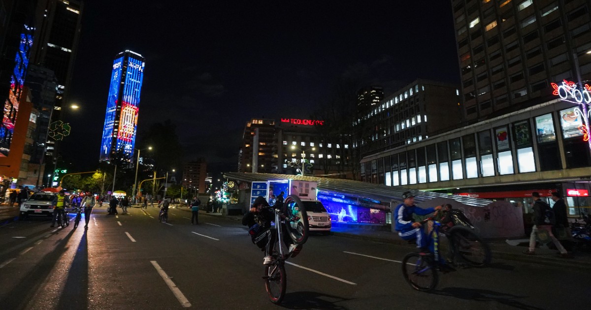 Ciclovía nocturna