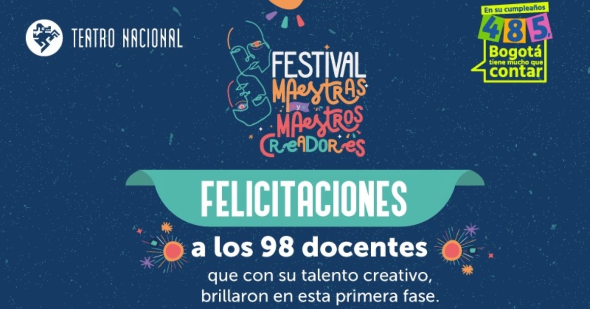 📹 Santiago Alarcón anuncia ganadores del Festival Maestros y Maestras