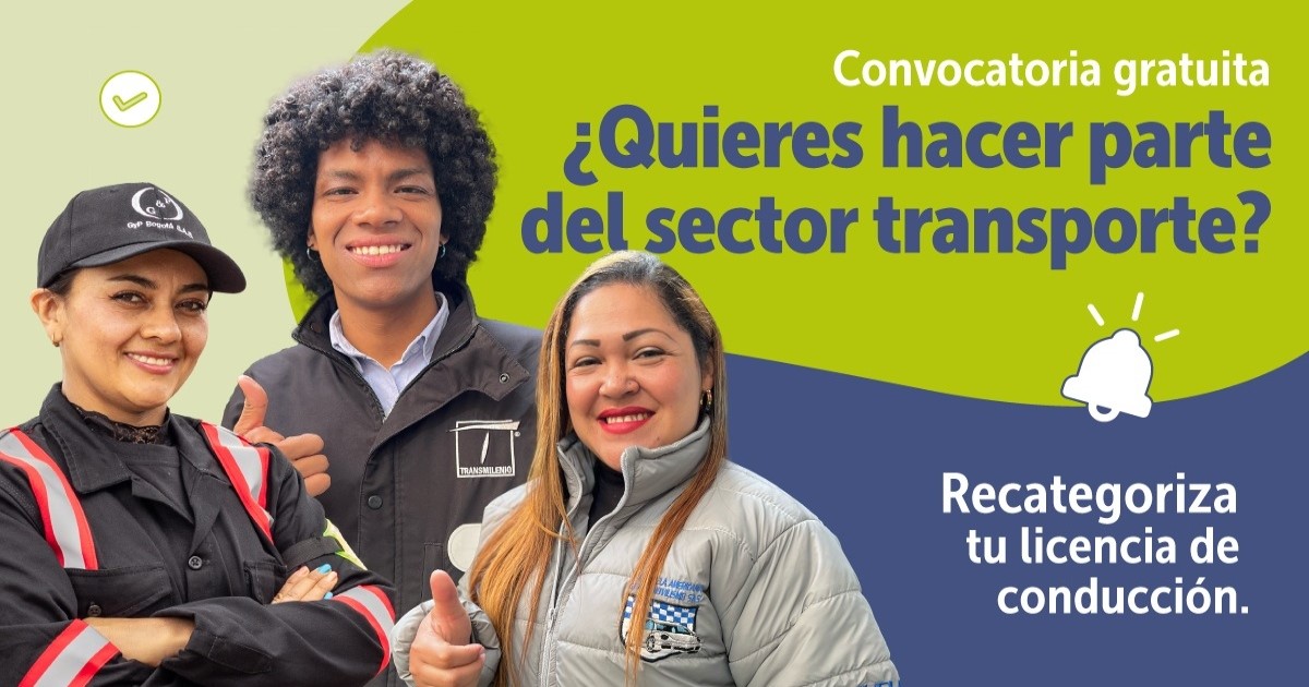 Convocatoria para recategorizar la licencia de conducción en Bogotá