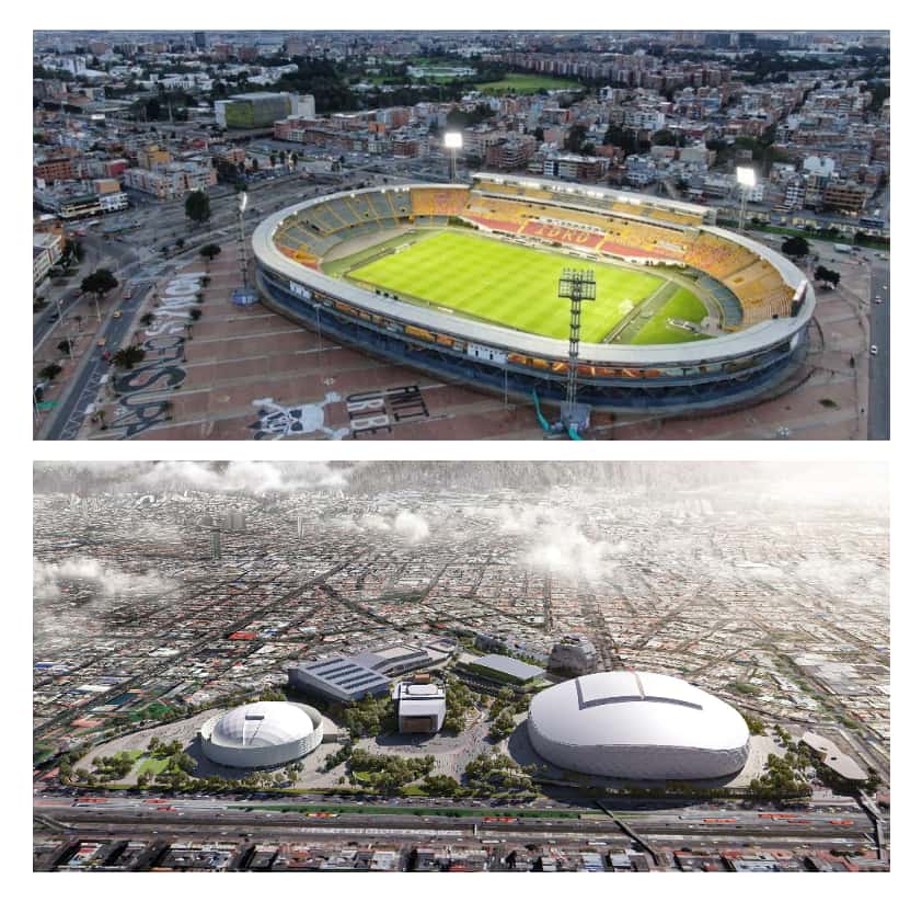 Fotos: Antes y después con el proyecto del nuevo estadio El Campín 