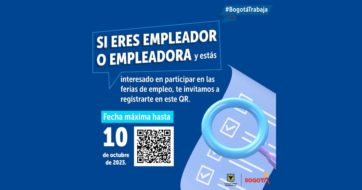 Paso a paso para inscripción de empresas a ferias de empleo en Bogotá