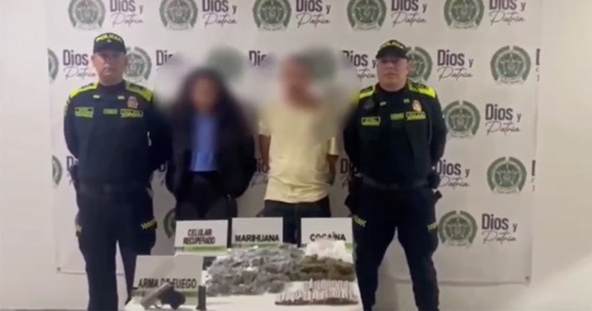 Así fueron capturados un hombre y una mujer por tráfico de estupefacientes