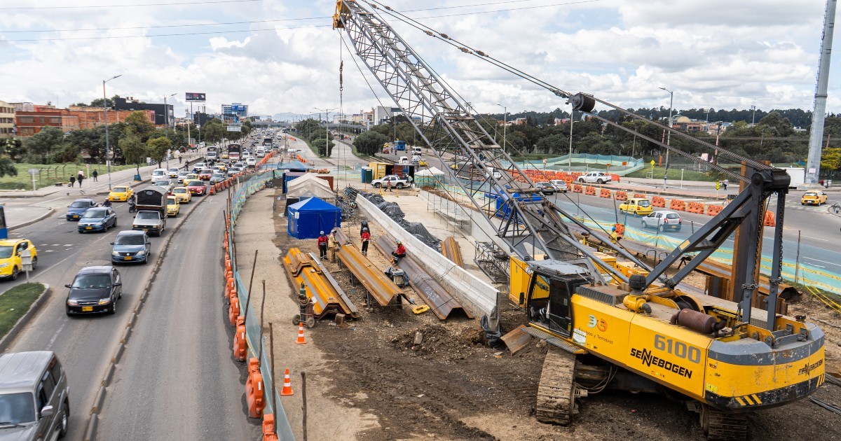 Construcción del deprimido que conectará la av Las Américas con la 68