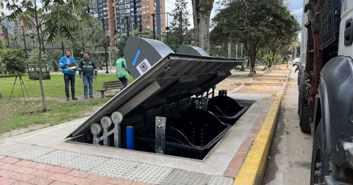 Contenedores soterrados en Bogotá