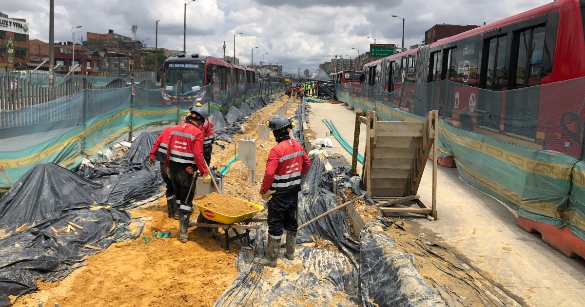 Cierre parcial de estación Patio Bonito por obras de av Ciudad de Cali