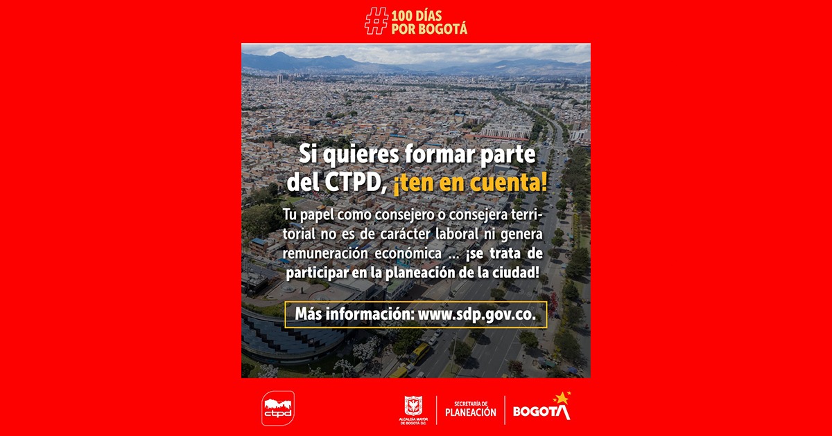 Consejo Territorial de Planeación Distrital (CTPD)