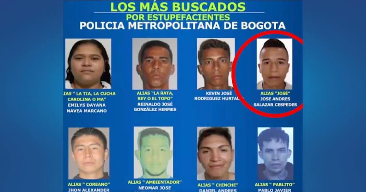 Capturado 'José', uno de los más buscados por tráfico de alucinógenos en Bogotá