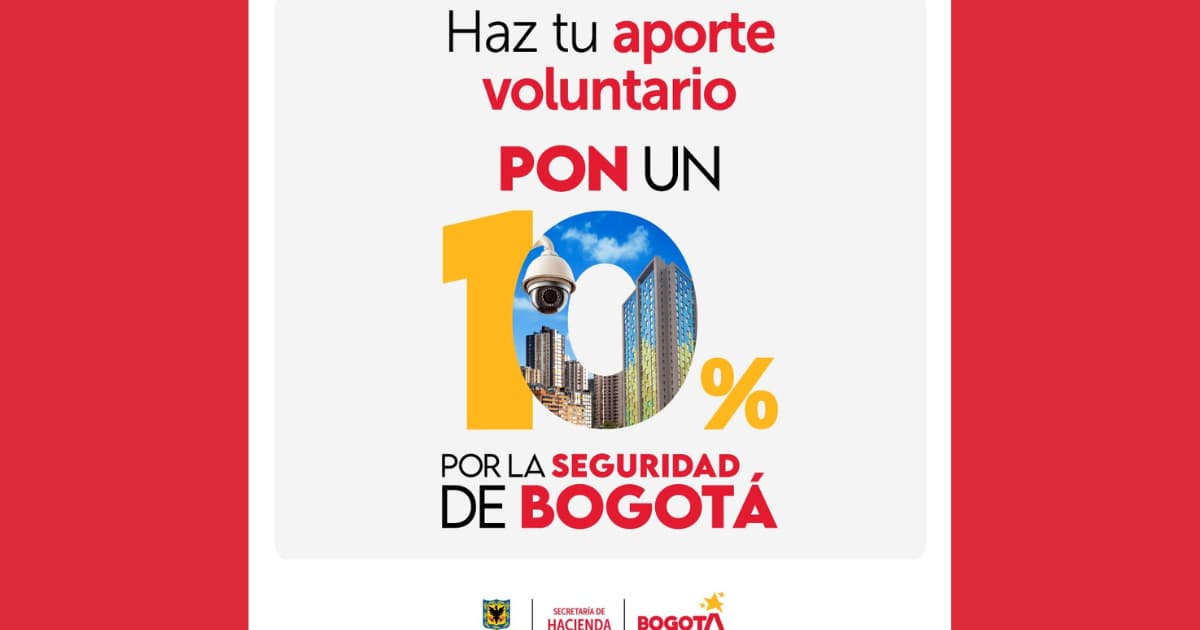 Distrito invita a un aporte del 10% en impuestos por la seguridad