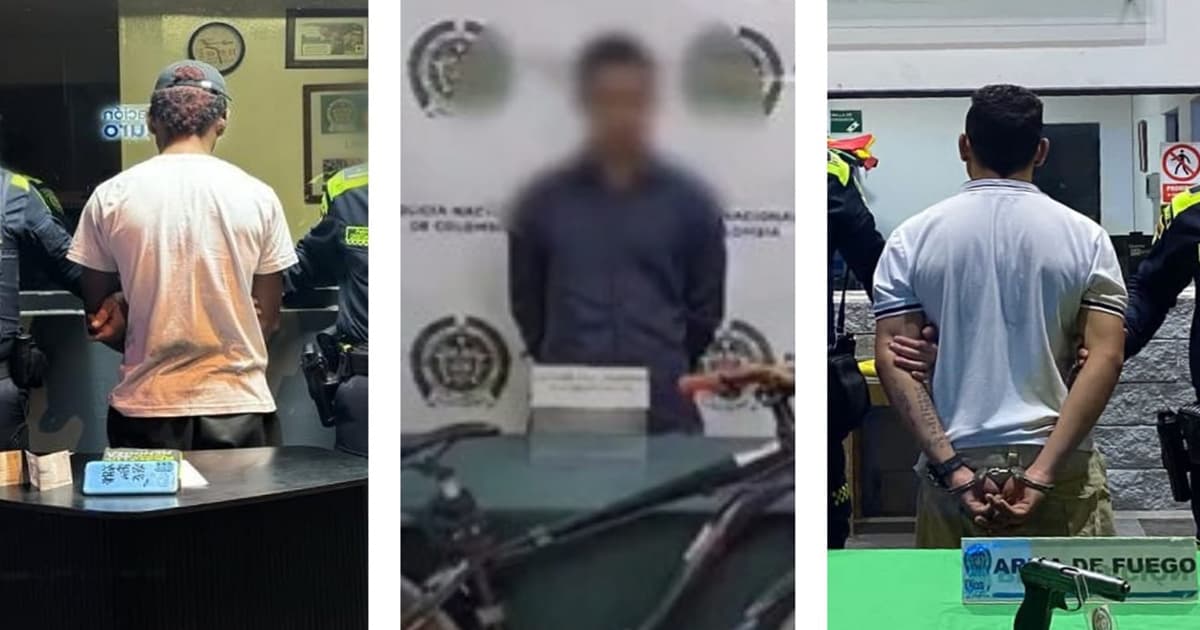 Capturados por hurto y porte ilegal de armas en Teusaquillo, Bosa y Engativá