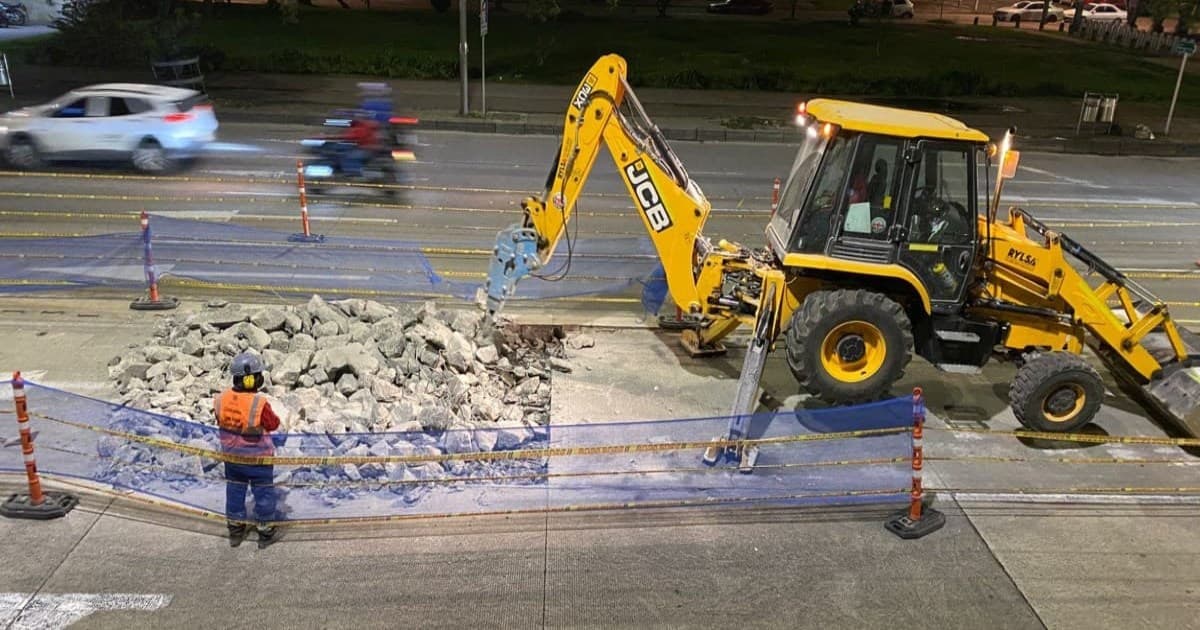 Cierre de un carril sur-norte de avenida NQS con avenida calle 53