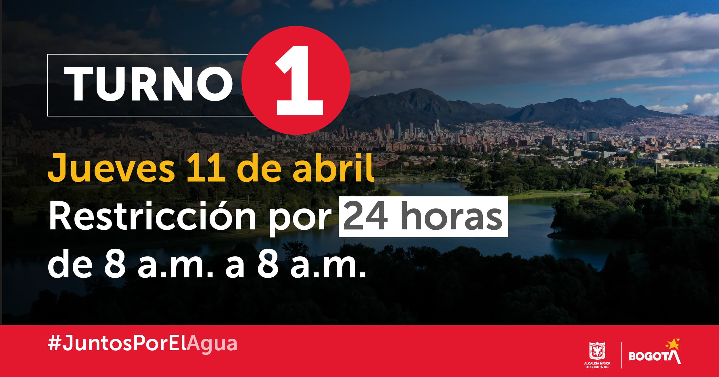 Localidades y barrios con racionamiento de agua el jueves 11 de abril