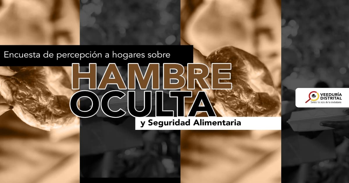 Percepción sobre Hambre Oculta y Seguridad Alimentaria en Bogotá 