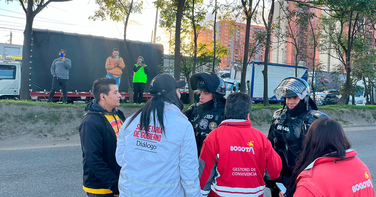 Video: 1.600 policías garantizan seguridad en Bogotá por paro de taxistas 