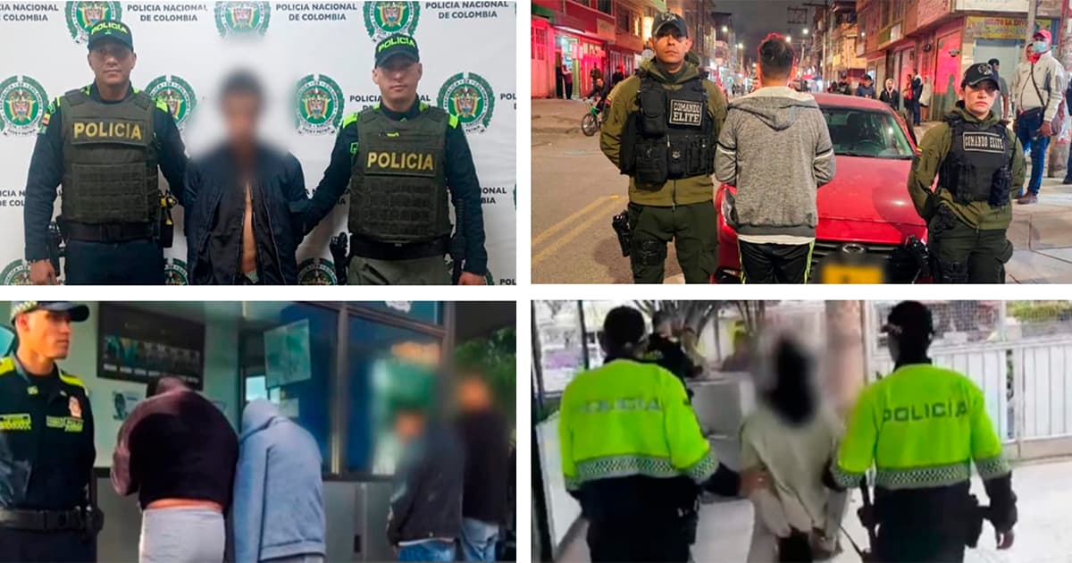 En fotos seguridad en Bogotá: Cayó alias Pikachu y más resultados julio 22 al 26