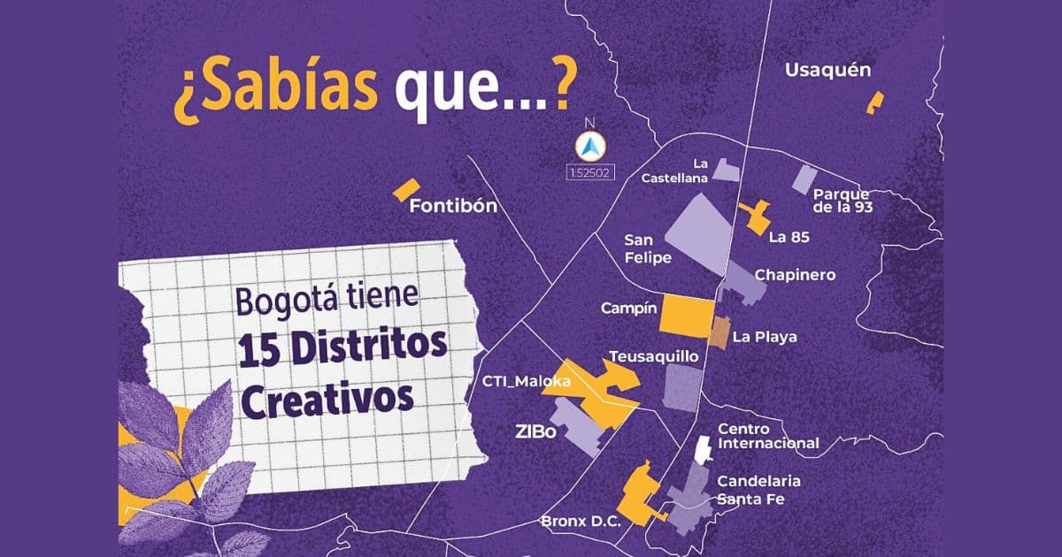 Distritos Creativos en Bogotá: son 15 