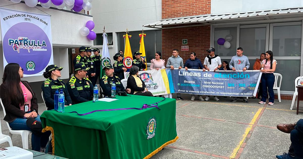 Policía Metropolitana activó 19 nuevos ‘Puntos Púrpuras’ en Bogotá