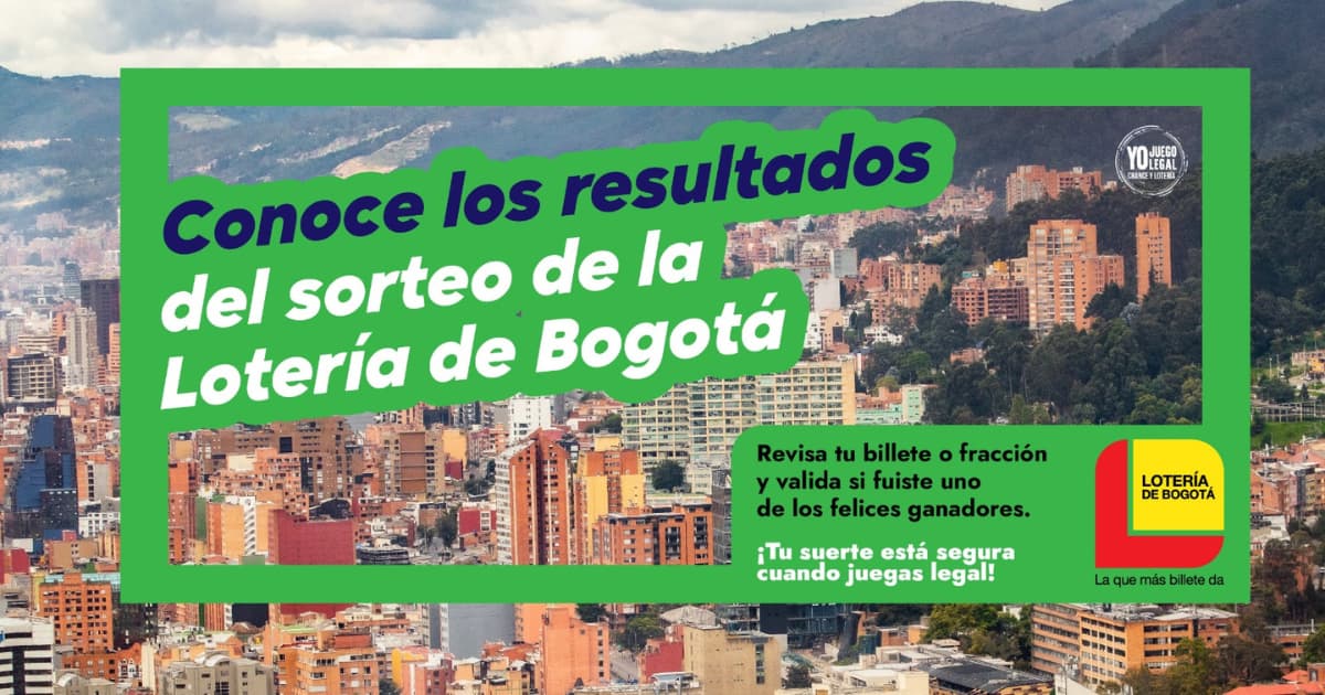 Lotería de Bogotá resultados sorteo 4 de julio de 2024 