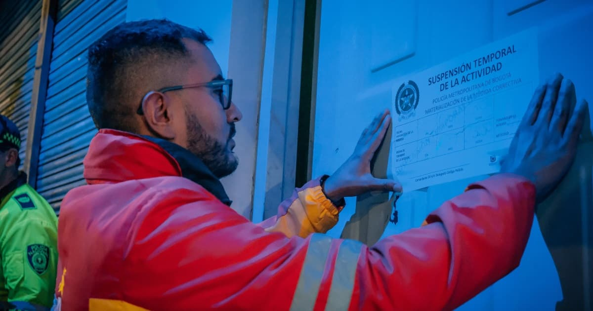 Operativo Ciudad Bolívar Bogotá capturados y establecimientos cerrados