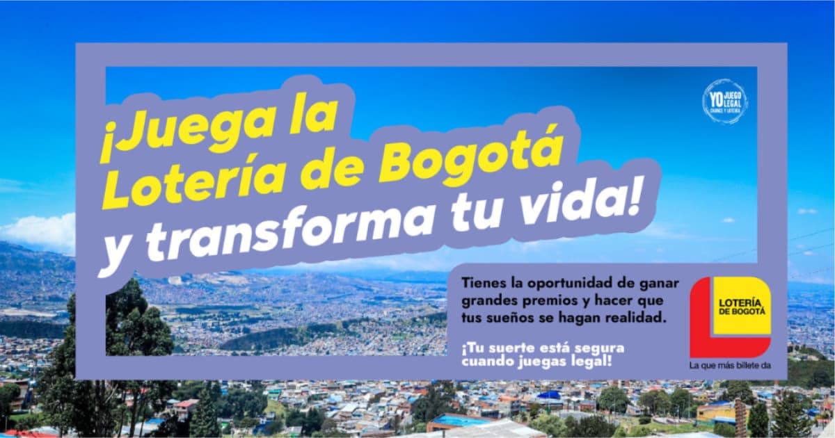 Lotería de Bogotá jueves 8 de agosto juega por $14.000 millones 