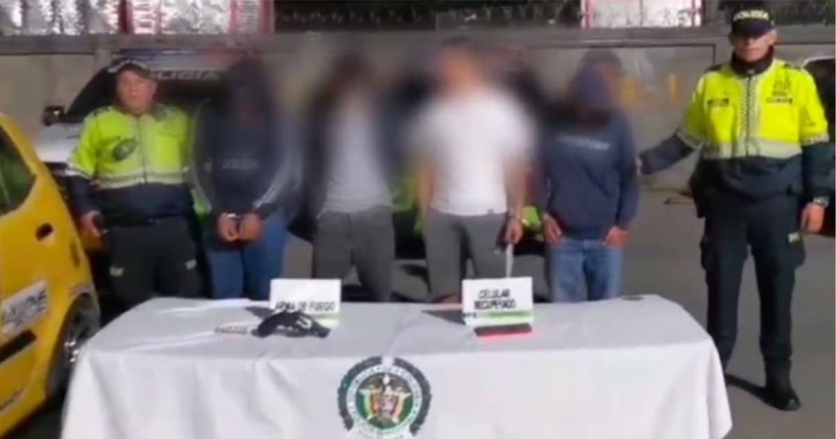 Video: Persecución de Policía Bogotá, capturadas 4 personas por hurto 