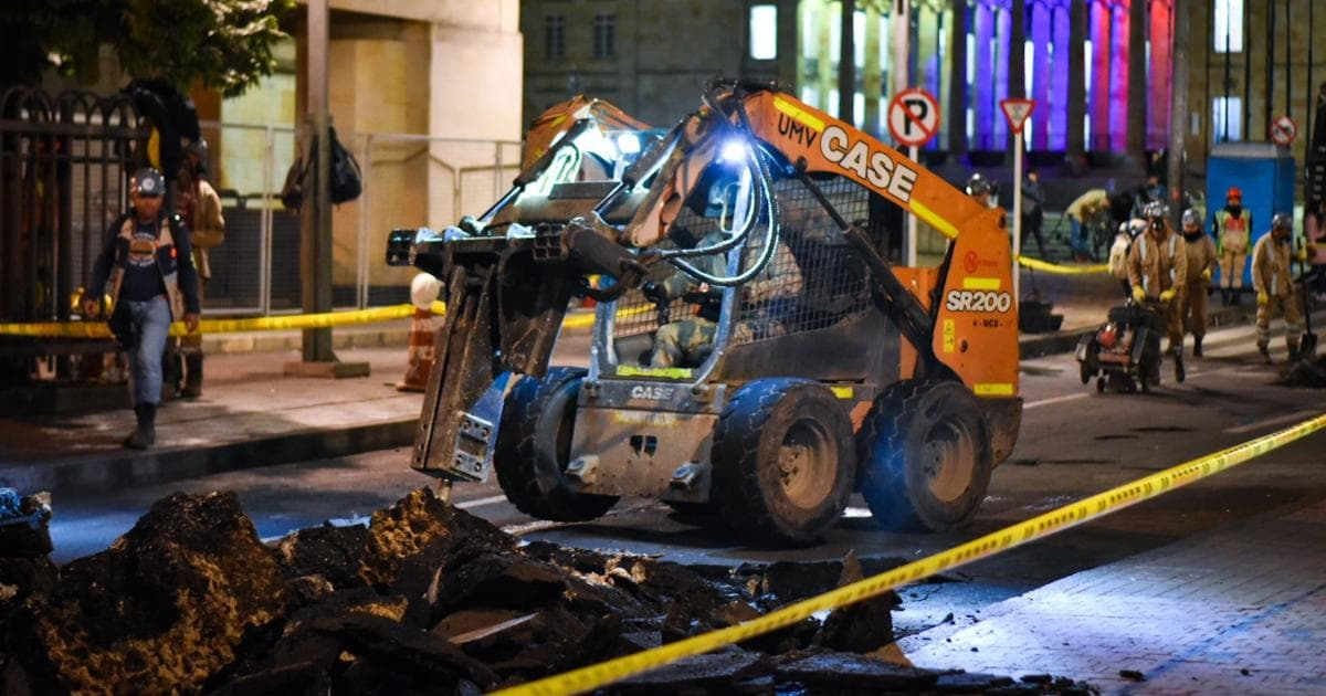 Movilidad en Bogotá: avance de intervención de calles en La Candelaria