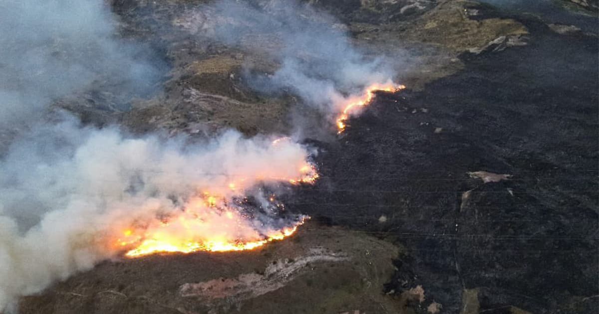 Bomberos controlan incendio forestal cerca al relleno sanitario de Doña Juana