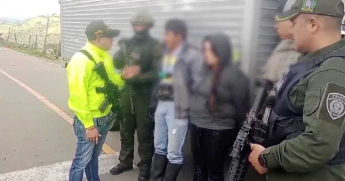 Video: Extorsionistas capturados en Bogotá, pedían dinero con fotos de armas