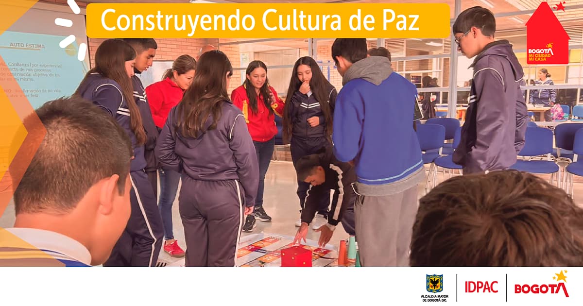 Educación en Bogotá: Cultura de Paz con jóvenes en colegios públicos 