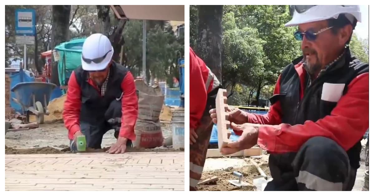 Obras Bogotá historia de Luis Torres Luis instalador en Eje Ambiental