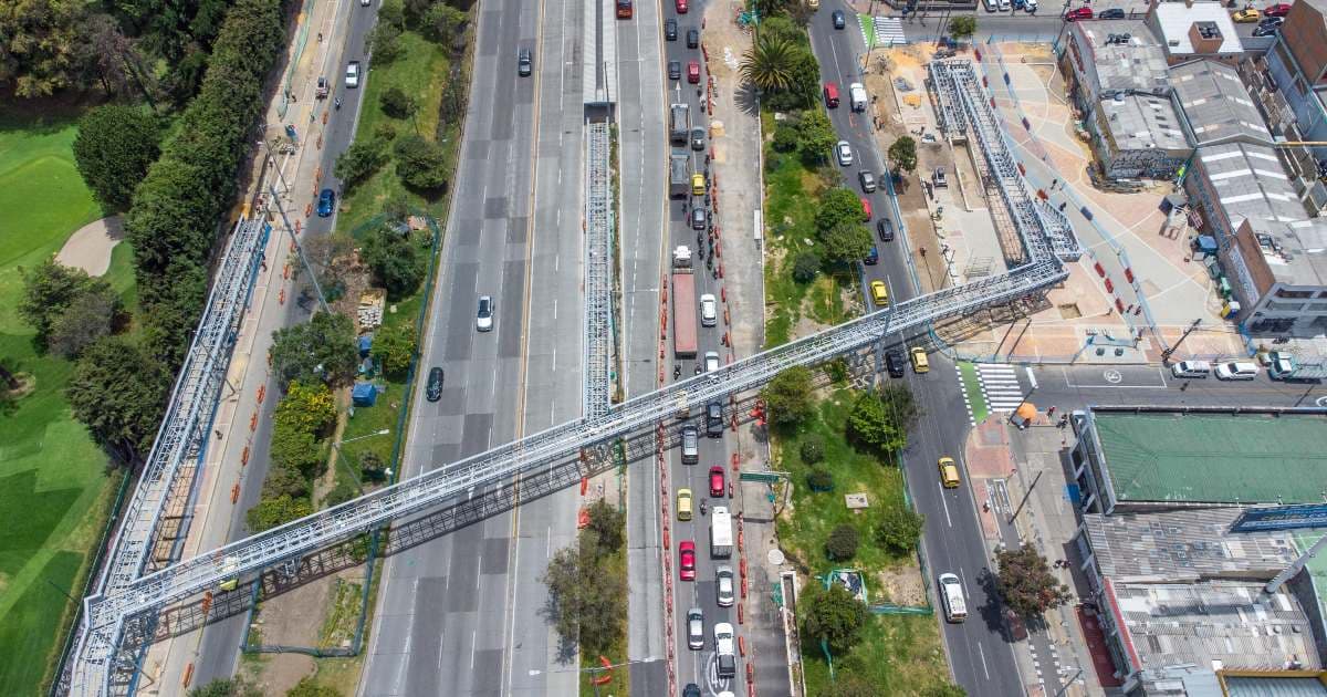 Movilidad en Bogotá: obras mejora geométrica y puente peatonal Toberín