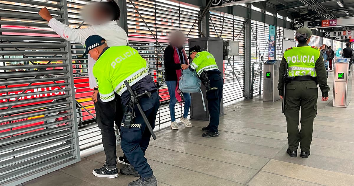 Video: 61 capturados por hurto y otros delitos en la última semana TransMilenio