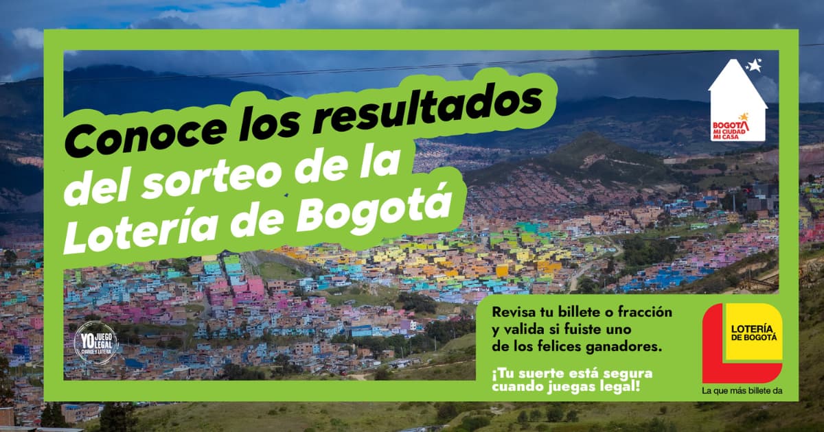 Lotería de Bogotá resultados de sorteo jueves 24 de octubre de 2024