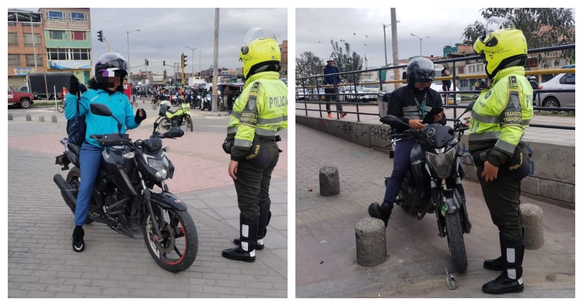 Movilidad en Bogotá 5.000 multas a motociclistas por transitar andenes