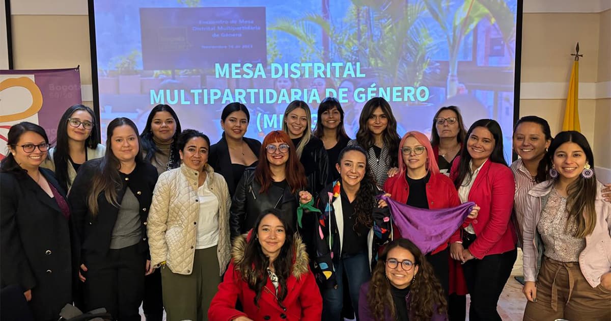 Mujeres Bogotá: Partidos políticos en Mesa Distrital Multipartidaria