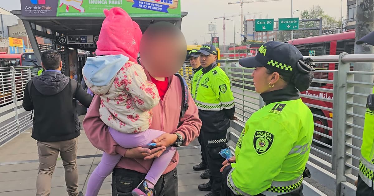 Policía de Bogotá ha reportado 70 casos de menores extraviados en Transmilenio