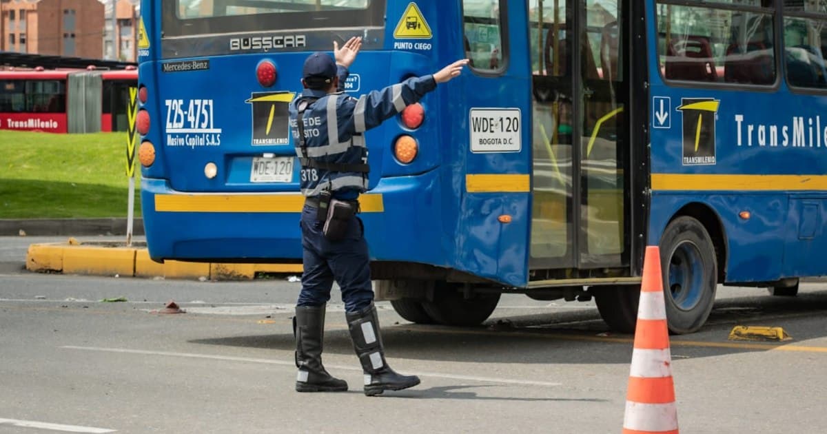 Vías y estaciones TM por manifestaciones en Bogotá 19 de noviembre 