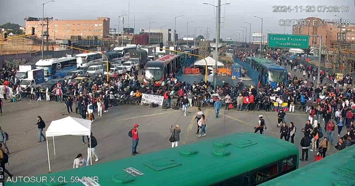 Operación TransMilenio 20 de noviembre 2024 debido a manifestaciones