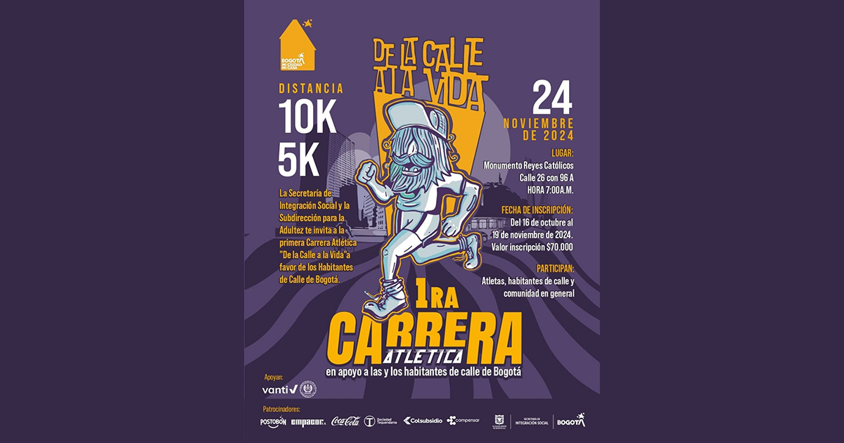 Carrera en Bogotá De la Calle a la Vida promovida por el Distrito 