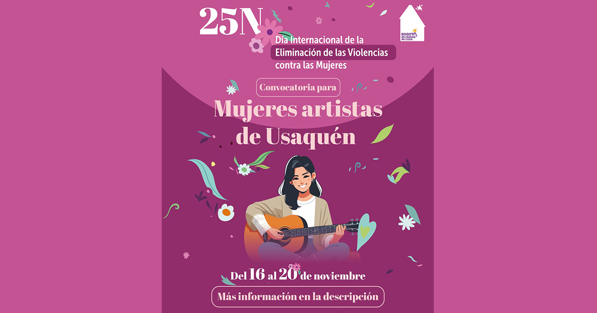 Participa en la convocatoria para artistas locales en Bogotá 2024